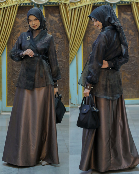 Wisesa Cocoa Brown Dress