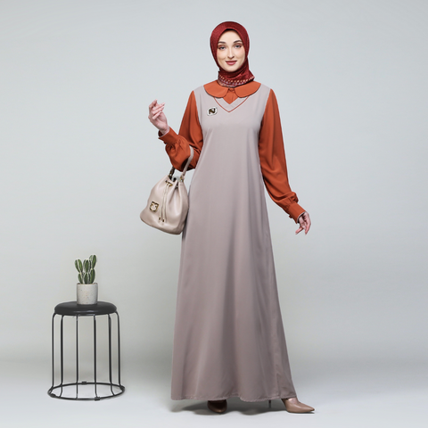 Puff Squash Khaki Dress