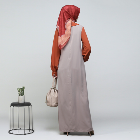 Puff Squash Khaki Dress