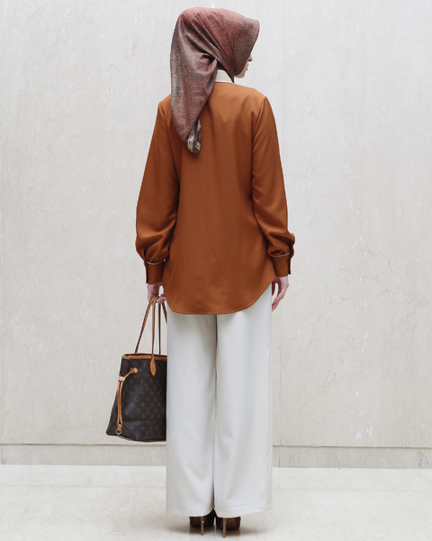 2in1 Snap Button Walnut Cloud Shirt