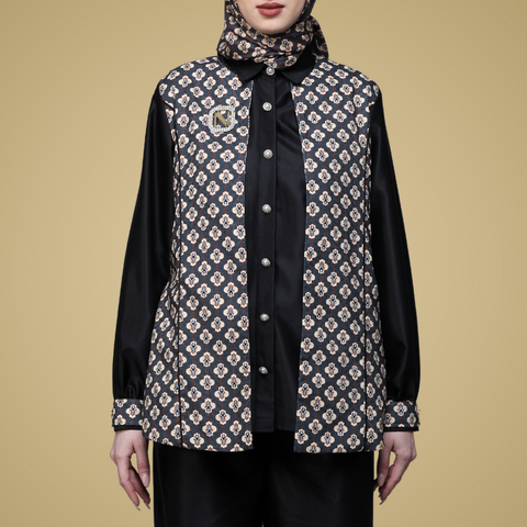 Blazer Moroccan Mosaic Black (Shirt & Culotte)