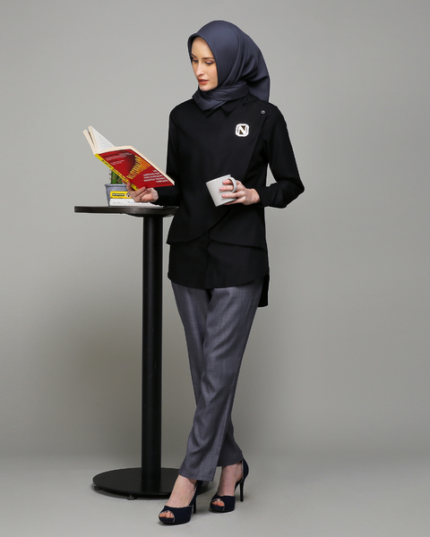 Flap Black Shirt