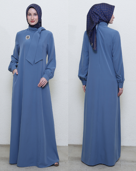 Tie Waikawa Blue & Black Dress (2 Colour)