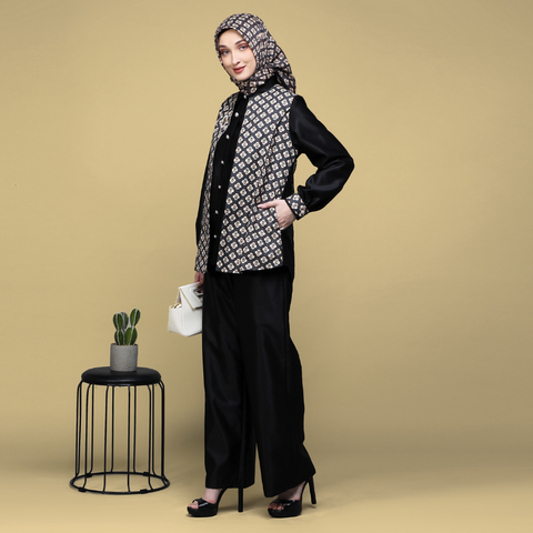 Blazer Moroccan Mosaic Black (Shirt & Culotte)