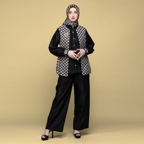 Blazer Moroccan Mosaic Black (Shirt & Culotte)