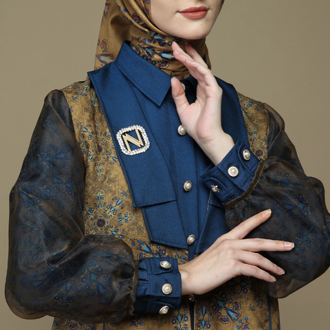 Sand of Bloom Regal Blue (Shirt & Culotte)