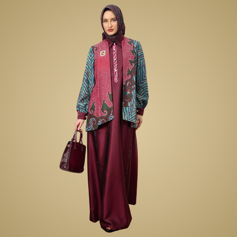 Exclusive Batik Red Derby Dress