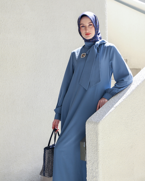 Tie Waikawa Blue & Black Dress (2 Colour)