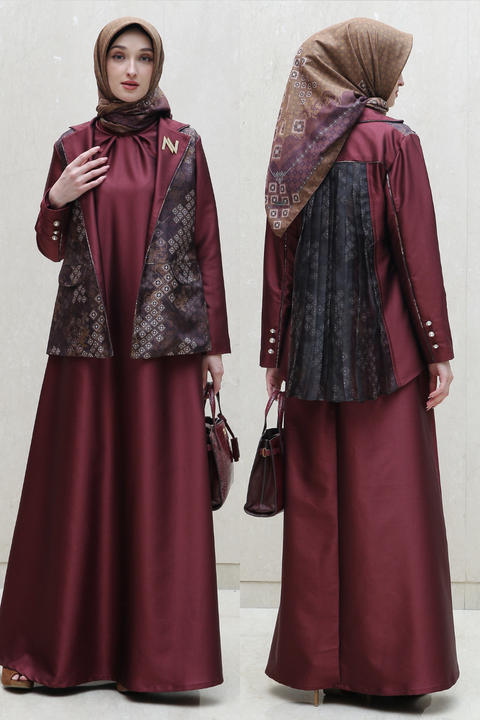 De Nuestra Lotus Woody Brown Dress