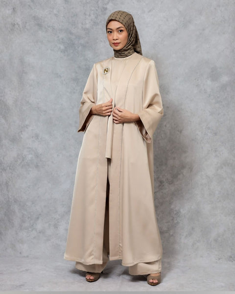 Abaya Cashmere (Shirt, Long Outer & Culotte)