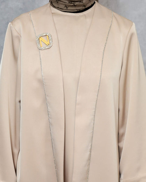 Abaya Cashmere (Shirt, Long Outer & Culotte)