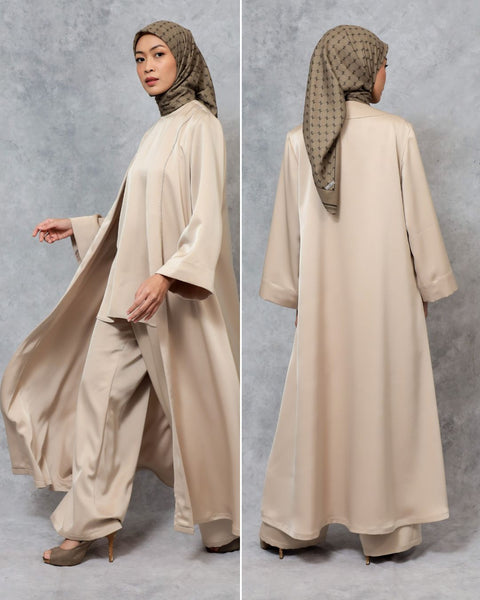 Abaya Cashmere (Shirt, Long Outer & Culotte)