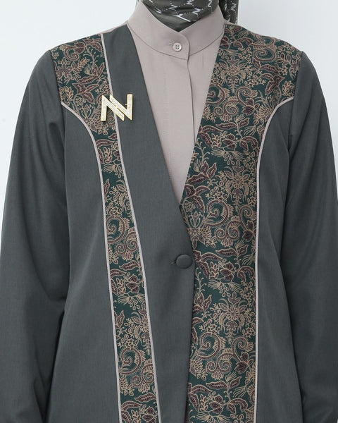 2in1 Rust Green Aruna Dress