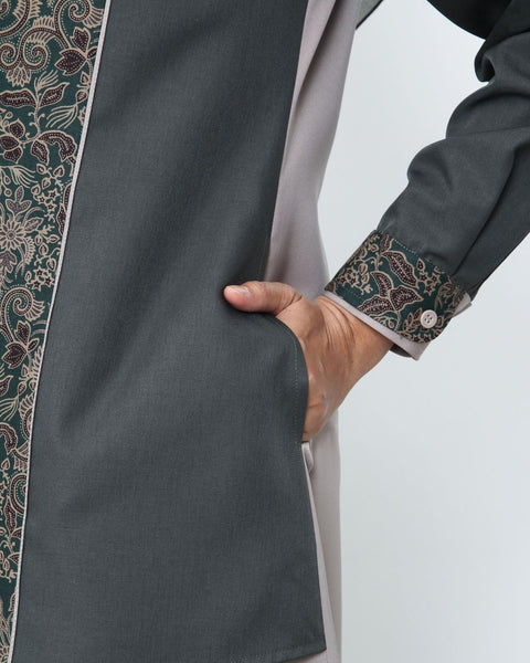 2in1 Rust Green Aruna Dress