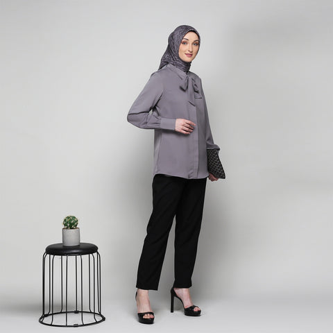 Monochrome Ribbon Shade Grey Shirt