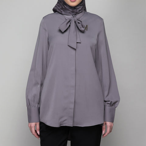 Monochrome Ribbon Shade Grey Shirt