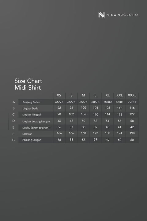 2in1 Tacha Keumala Midi Shirt & Skirt
