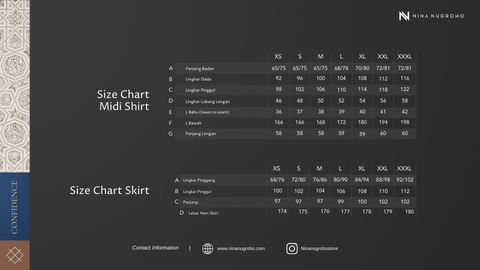 RAYA SERIES: Ayra Teraccota (Midi Shirt & Skirt)