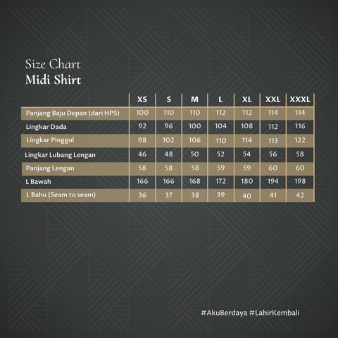 One Set 2in1 Moorish Akaroa Mule Fawn Midi (Shirt & Skirt)