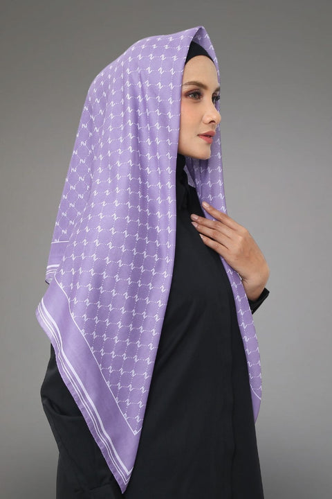 Monogram Lilac Square