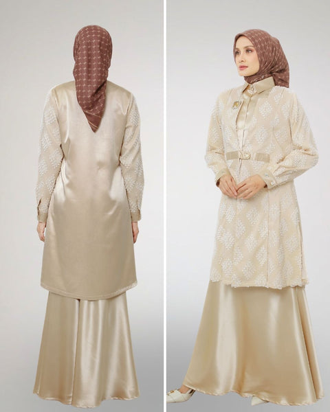Nala Midi Shirt & Skirt (Shirt,Outer & Skirt)