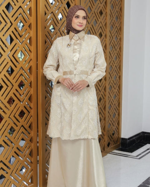 Nala Midi Shirt & Skirt (Shirt,Outer & Skirt)