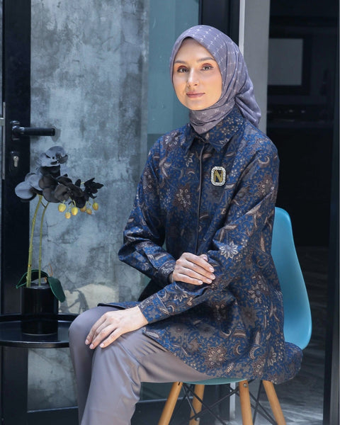 Piping Blue Azura Shirt