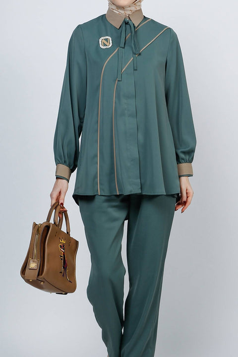 Piping Limed Shirt