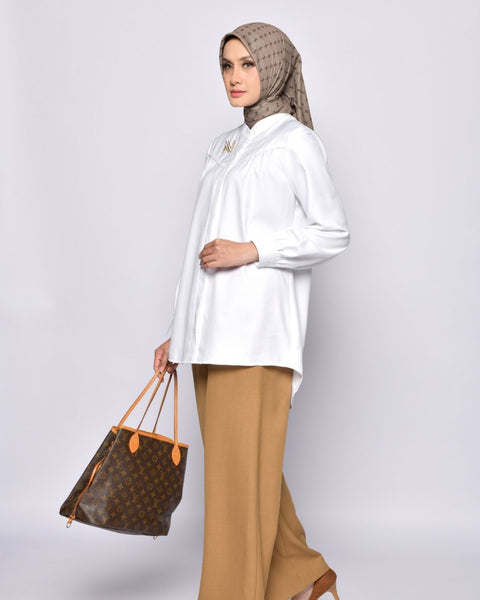 Piping White Shirt