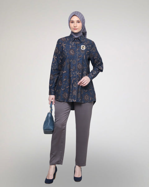 Piping Blue Azura Shirt