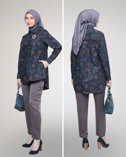 Piping Blue Azura Shirt