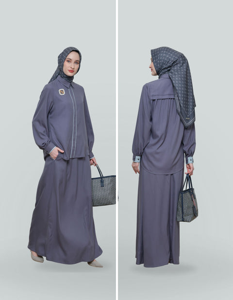 Piping Salt Box Shirt (Shirt & Skirt)