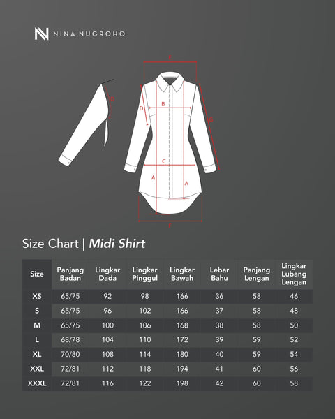 2in1 Burnt Tone Midi Shirt