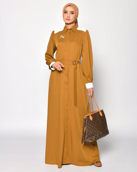 Puff Golden Dress