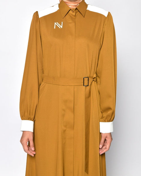 Puff Golden Dress