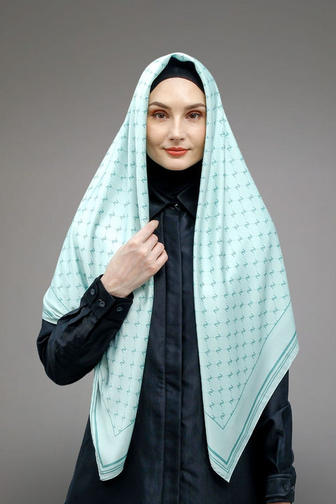 Monogram Raya Hint Of Green Square