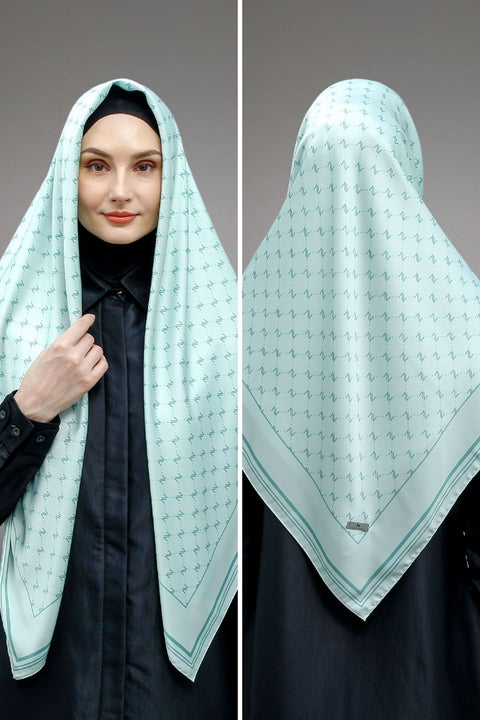 Monogram Raya Hint Of Green Square