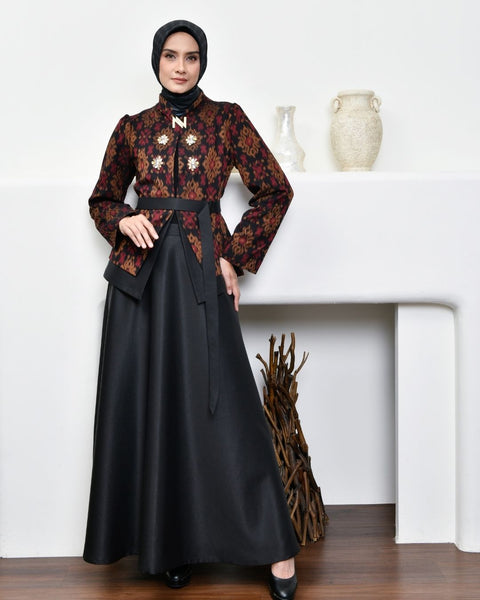 Swarna Black Midi Set