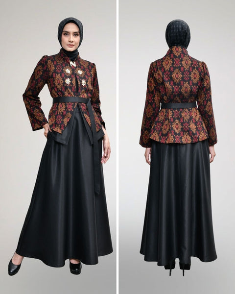 Swarna Black Midi Set
