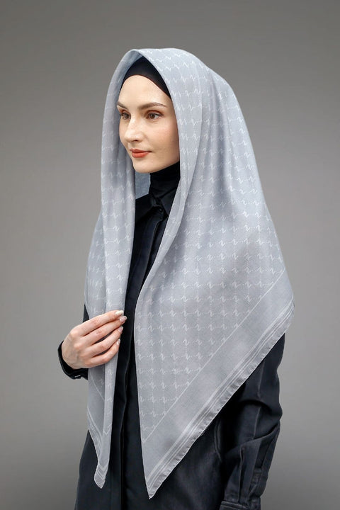 Monogram Light Gray Square