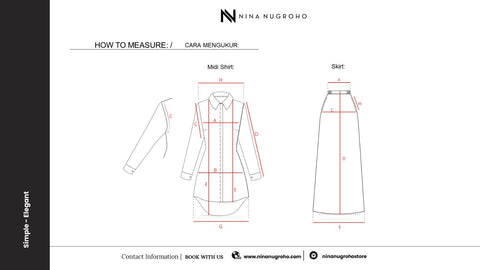 One Set 2in1 Blazer TwoTone White Rapico Black Midi Shirt (Shirt & Skirt)
