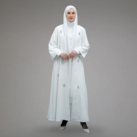 Mecca Broken White Dress (Dress, Long Outer, Khimar)