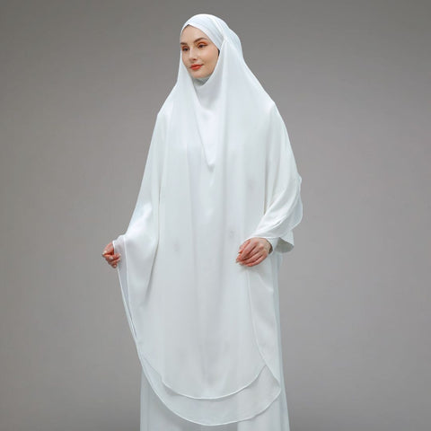 Mecca Broken White Dress (Dress, Long Outer, Khimar)