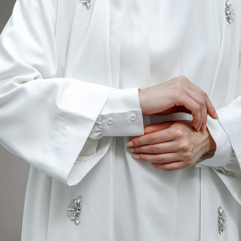 Mecca Broken White Dress (Dress, Long Outer, Khimar)