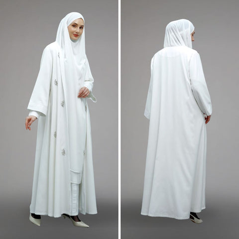Mecca Broken White Dress (Dress, Long Outer, Khimar)