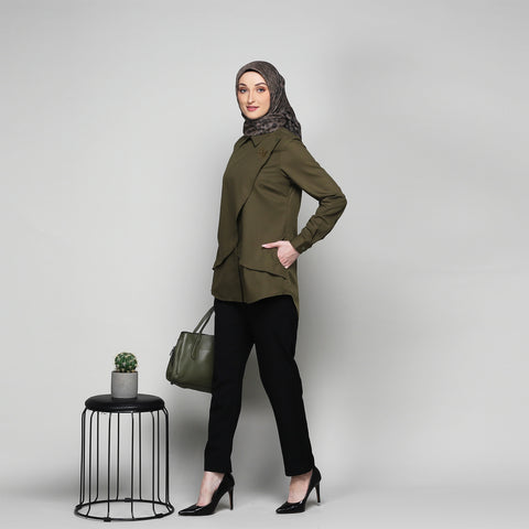 Flap Fir Green Shirt