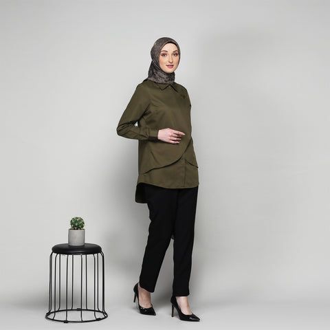 Flap Fir Green Shirt