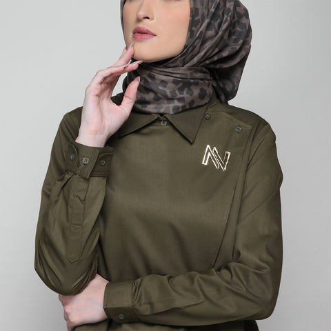 Flap Fir Green Shirt