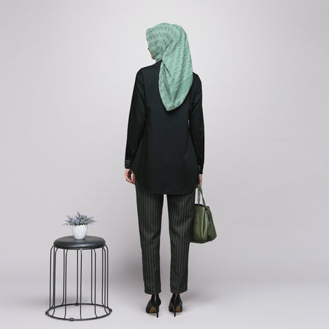Asymmetric Strape Joy Black Mountain Shirt