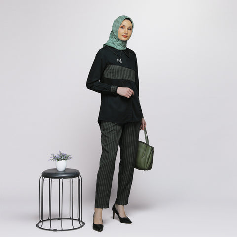Asymmetric Strape Joy Black Mountain Shirt